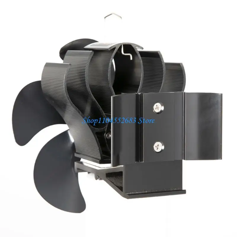 Y6GD موقد يعمل بالطاقة الحرارية بمروحة للاستشعار التلقائي لسجل الخشب مع مقياس الحرارة #3