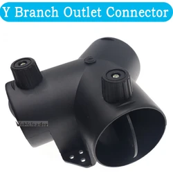 60/75mm Car Heater Air Vent Ducting Y Branch Heater Exhaust Connector w/Regulating Valve Flap For Webasto Diesel Parking Heater