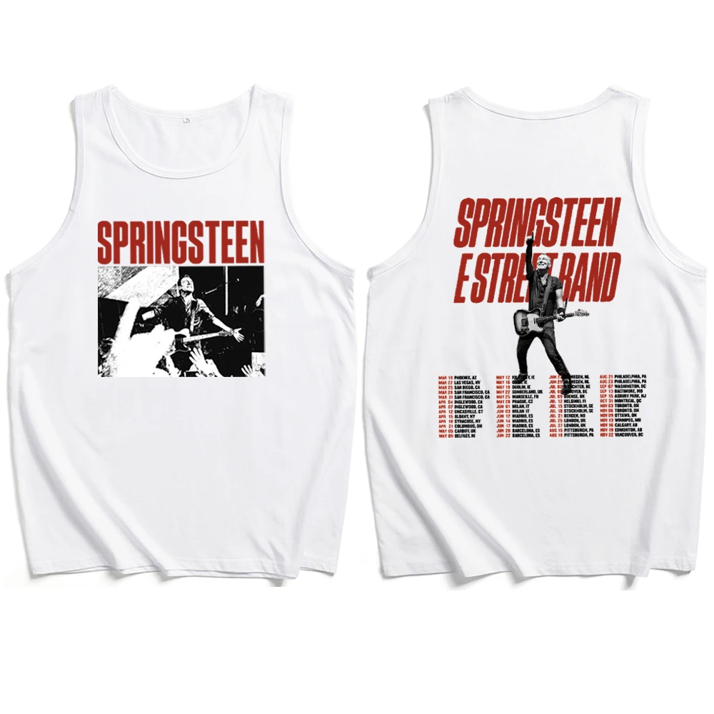 Bruce Springsteen and E Street Tour 2024 Vest Bruce Springsteen and E Street Merch Casual Vest Men Women T-Shirt Graphic Shirt