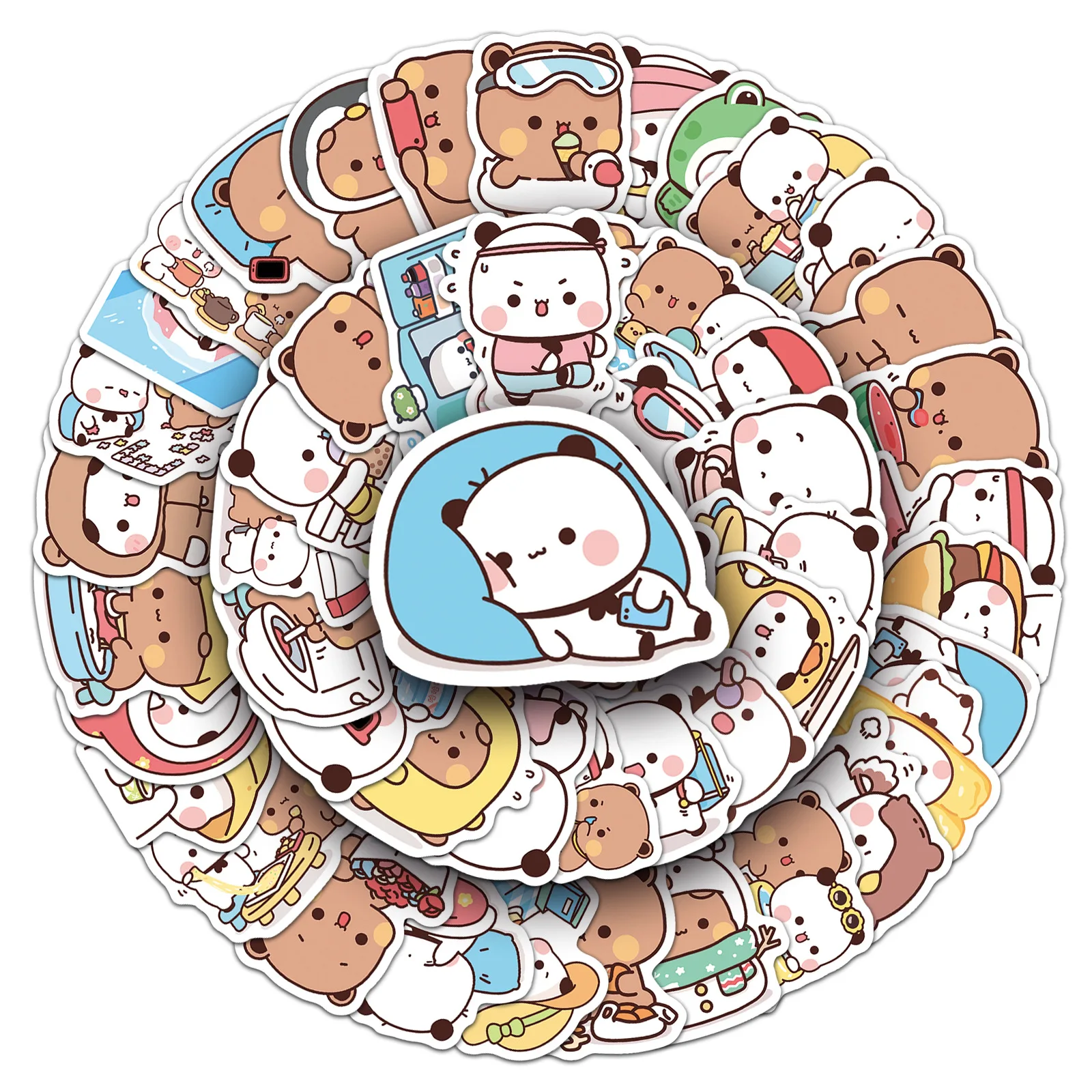 

10/30/60PCS Yier Bouboo Stickers Kawaii Cartoon Decals Cute Animal Kids Toys Fridge Luggage Laptop Phone Guitar Bike Skateboard