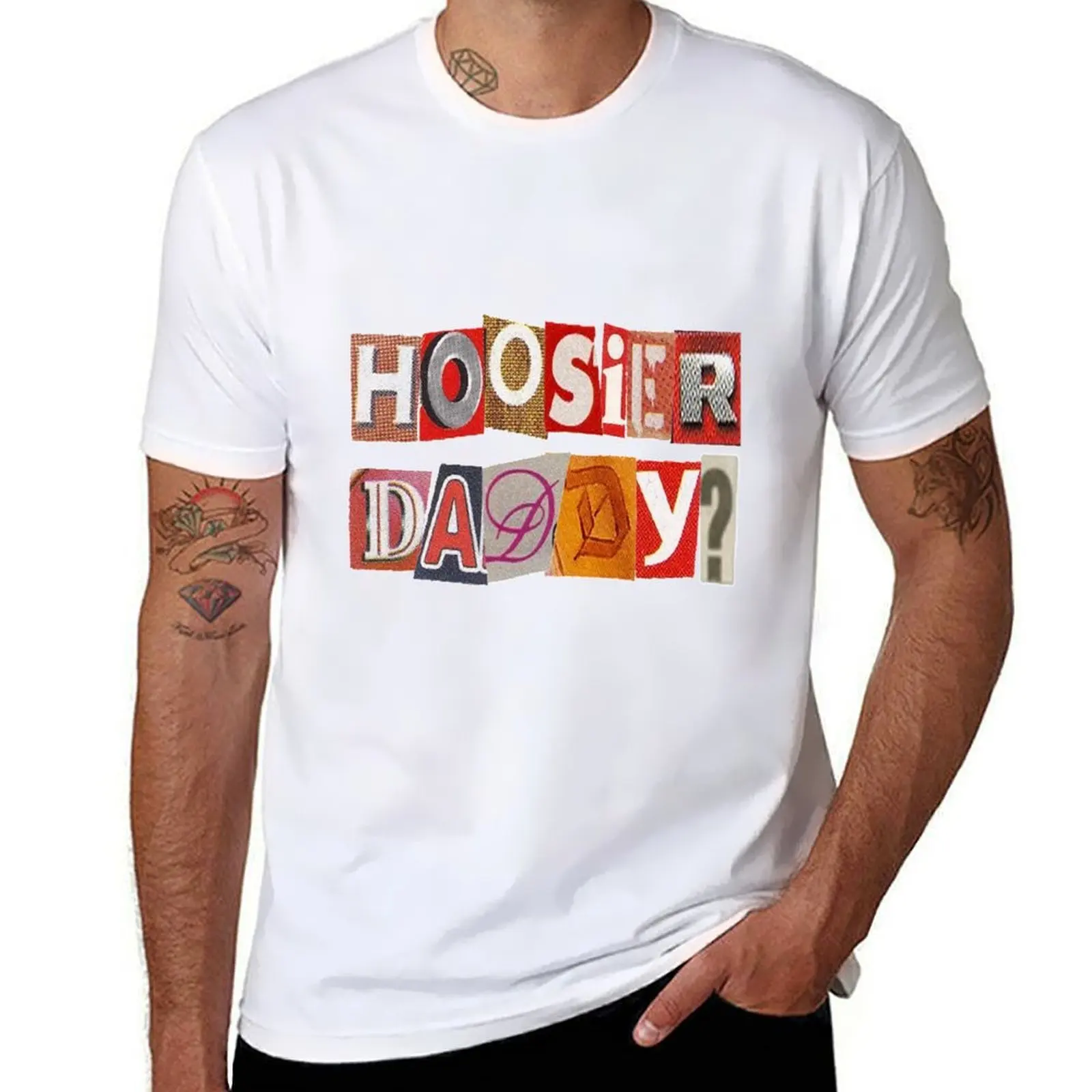 

Hoosier Daddy Indiana University T-Shirt funny t shirts dark humor t shirts for man slim fit T-Shirt