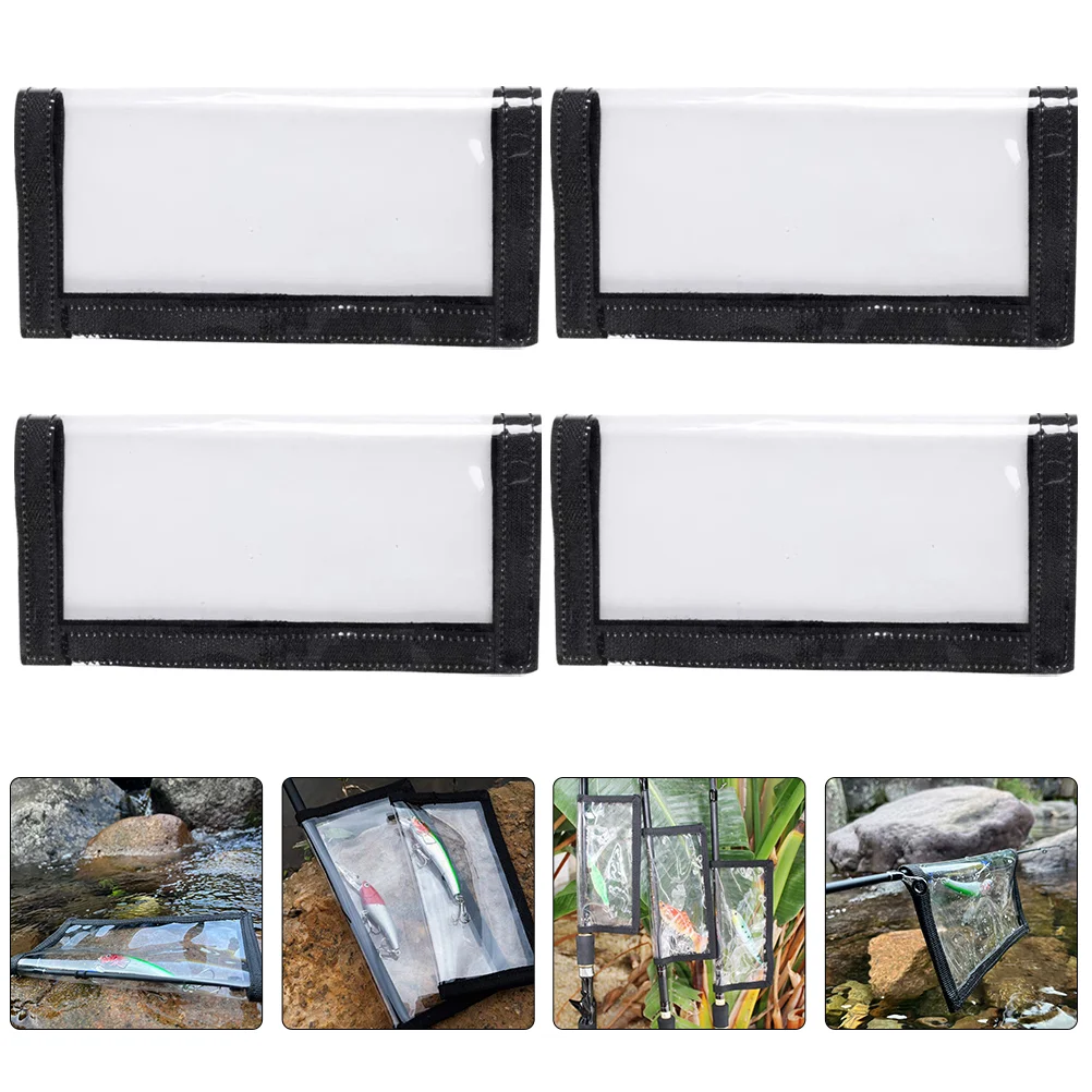 

4 Pcs Bait Protector PVC Storage Bag Useful Fishing Tool Cover Hook Lure Practical Protective Covers Portable Soft Plastic