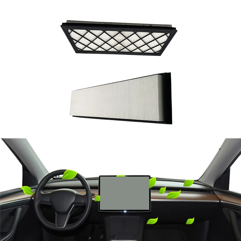 

HEPA Air Conditioning Filter External Filter Carbon Cloth Filter 1658375-00-A For Tesla Model 3 Y 2021-2023 CU47025-2