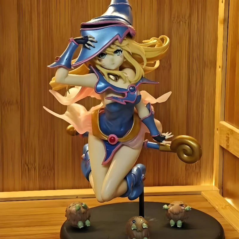 재고 있음 유희왕! 듀얼 몬스터 애니메이션 피규어 다크 마술사 소녀 액션 피규어 Pvc 컬렉션 장식 모델 인형 장난감 선물