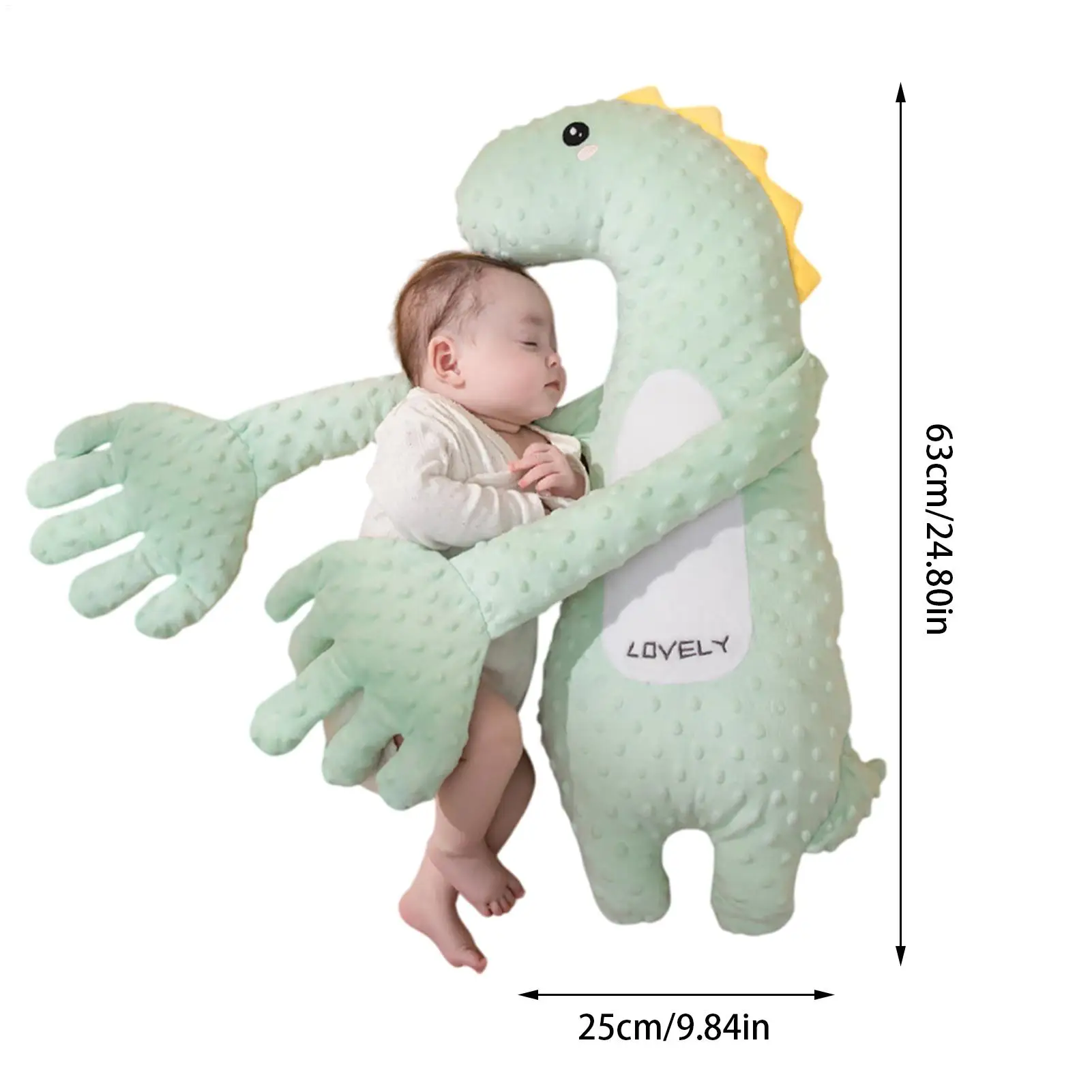 Baby Soothing Palm Multi-Functional Sleep Soothers 3 Gear Adjustable Electric Doll with Remote Control for Baby Boys Girls