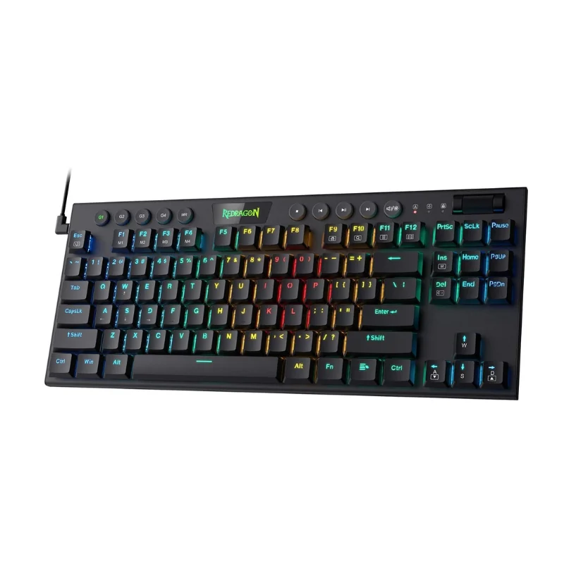 Redragon K622 Horus TKL RGB Mechanical Wired Gaming Low Profile Keycaps Keyboard