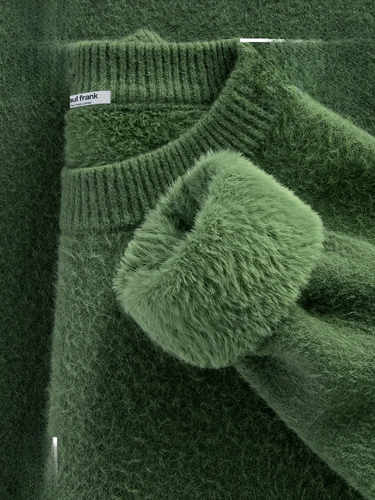 

Couple Sle Camere Sweater round Ne Knitted Winter Casual Loose Fit Men Women Pure Color Comfortable Soft