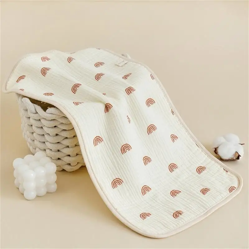 54DF Baby Rectangle Towel Cotton Face Cloth Newborn Wash Cloth High Absorbent Bib