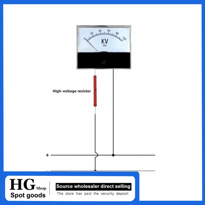 1 SZT. Wskaźnikowy woltomierz impulsowy DC wysokiego napięcia 85C1-100KV, 10kV, 20KV, 30KV, 50kV, ciemny przewód, sekundowy — zdjęcie produktu 3