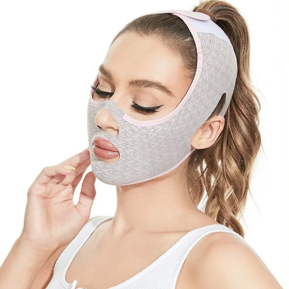 Ohio eur facial en forme de V, outils de soutien du visage, bande de levage des joues, bandage amincissant, sangle anti-déformable