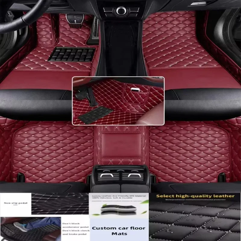 

3D PU-leather Waterproof Custom Car Floor Mats For Ford EDGE Auto Carpets Foot Coche Accessorie Liners