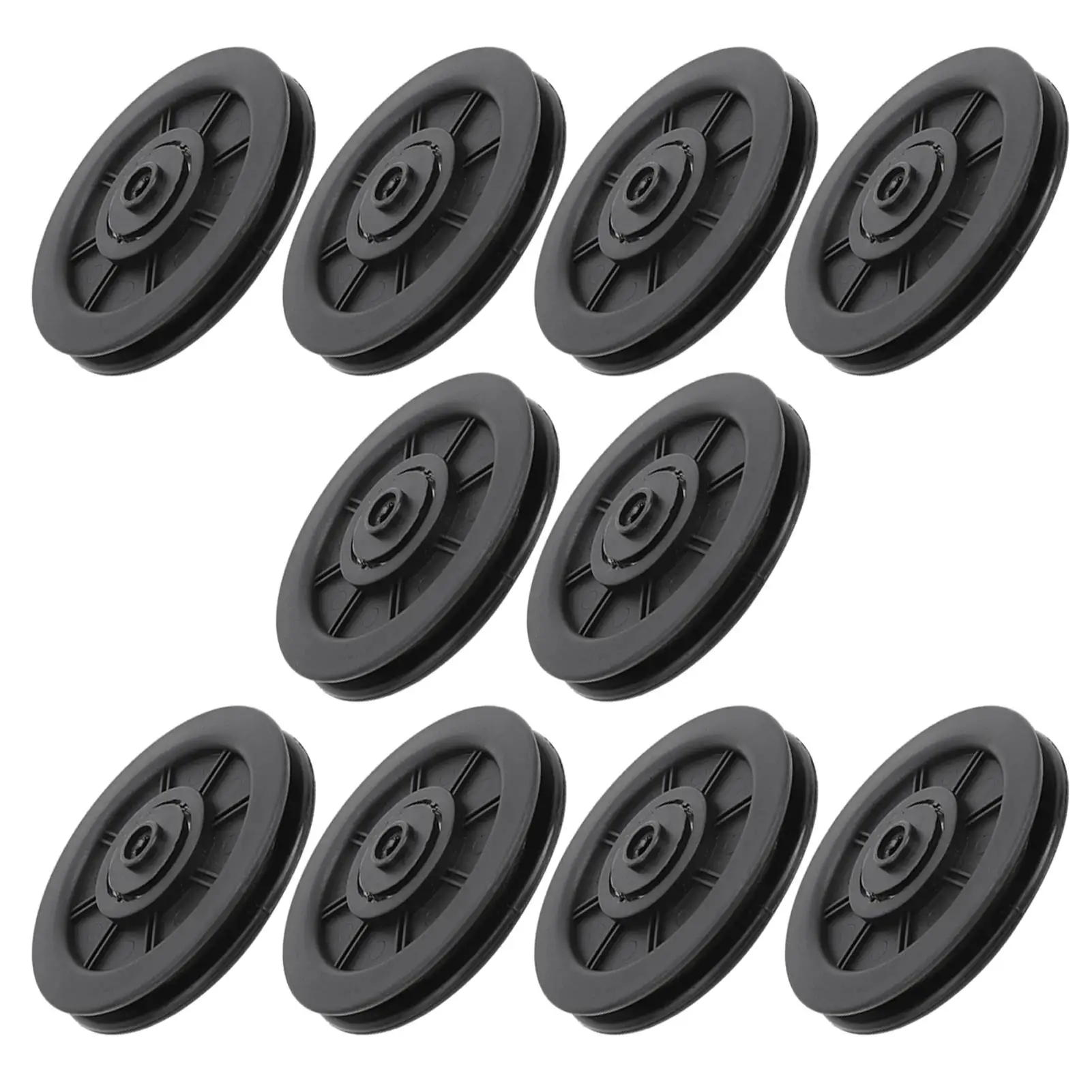 10Pcs 95/100MM Bearing Pulley Wheel - Universal Nylon Replacement for Gym Fitness Equipment