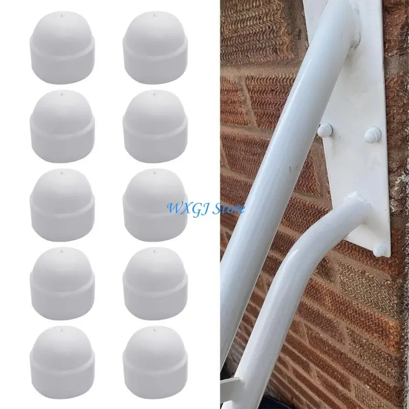 

37JE 10pcs Nylon Dome Bolt Shield Safety Cover Caps Suitable For Hexagonal Fasteners Professional Finish Dust