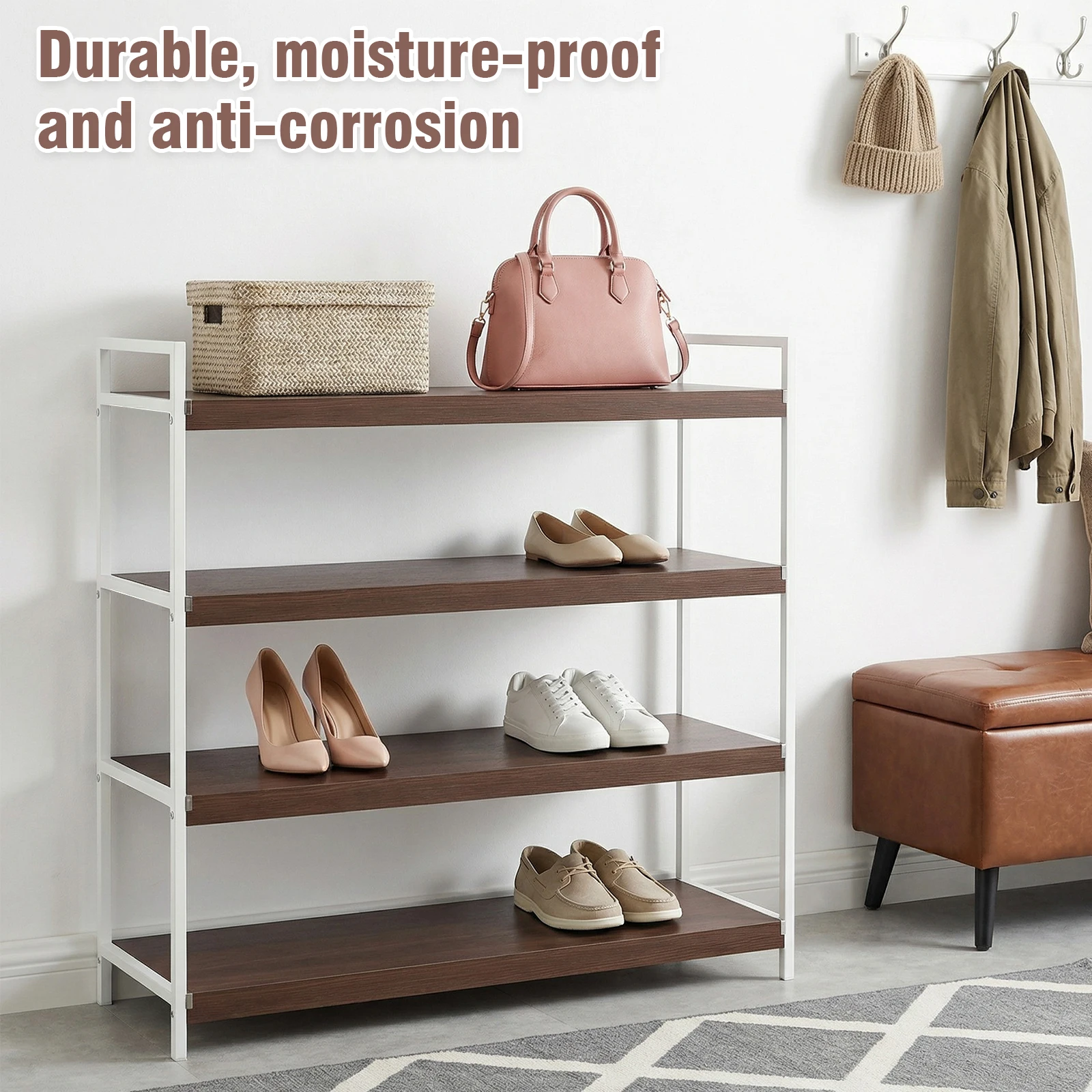 

4 Pcs Wire Rack Covers 0.32in Thick PVC Pantry Shelf Cover Easy To Clean and Install for Kitchen Pantry Bathroom Office Shelving