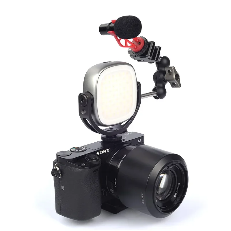 Dual color temperature adjustable RGB pocket photography camera ambient light