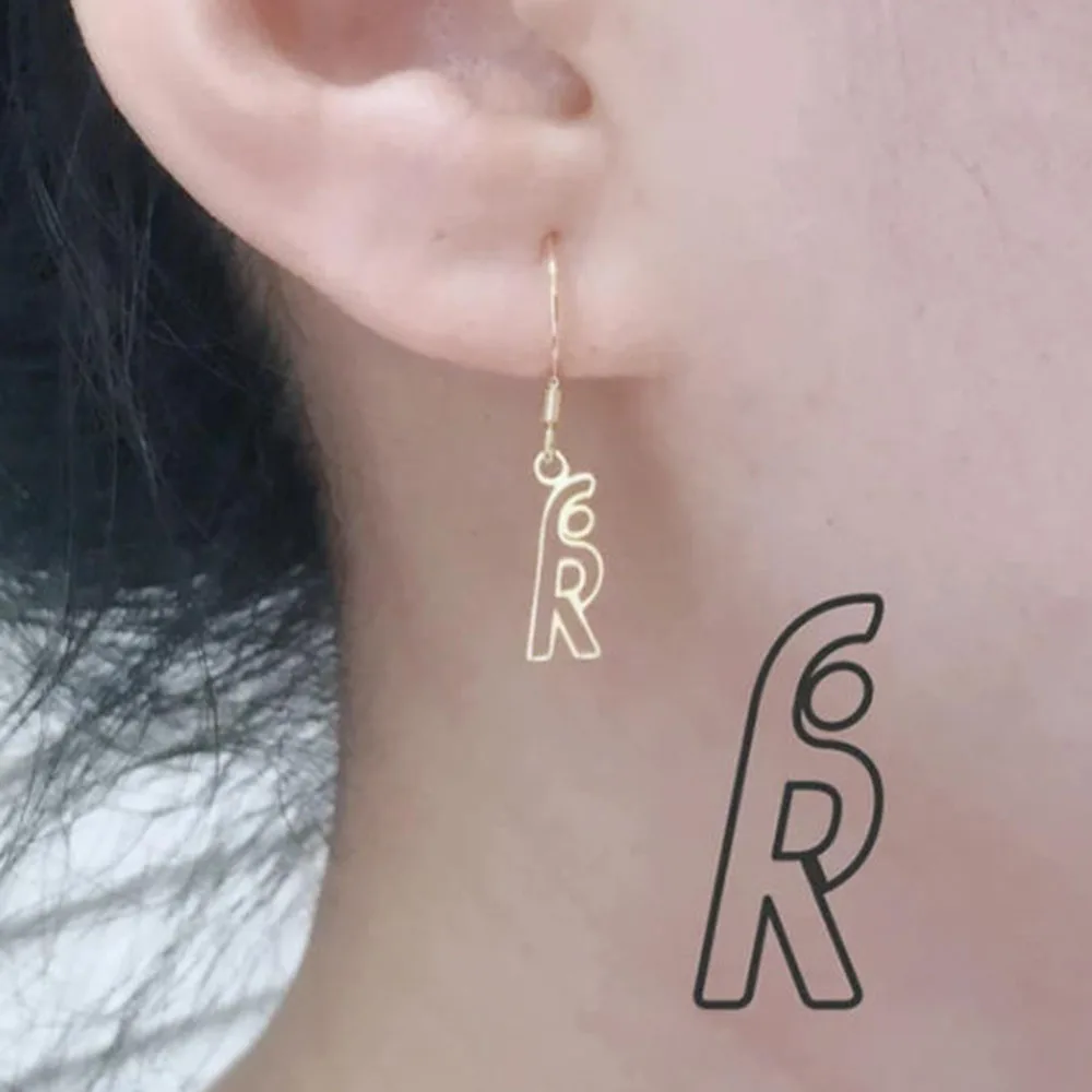 Custom Logo Drawing Earrings, Hand-Drawn Design Earrings, Personalized Sketch to Jewelry, Unique Gift for Artist