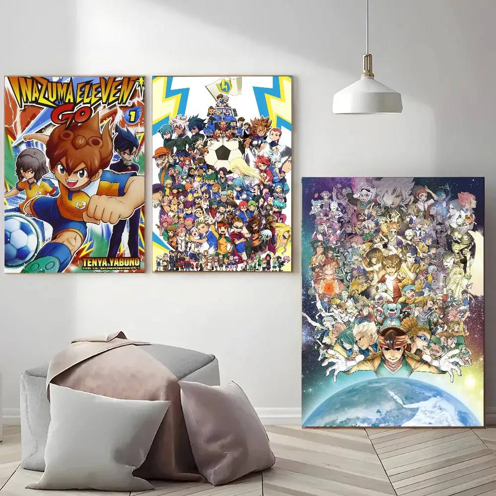 Anime Inazuma Eleven Posters Living Room Bar Cafe Quality Canvas Vintage Style Comics Painting Art Home Wall Decor Picture
