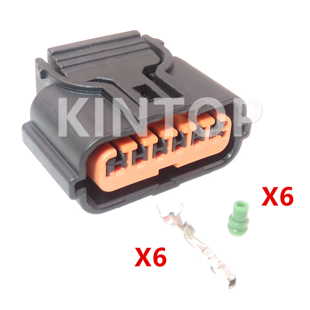 1 Set 6 Pins AC Assembly Auto Accessories HP296-06100 HP286-06021 Automobile Reversing Radar Wiring Terminal Socket