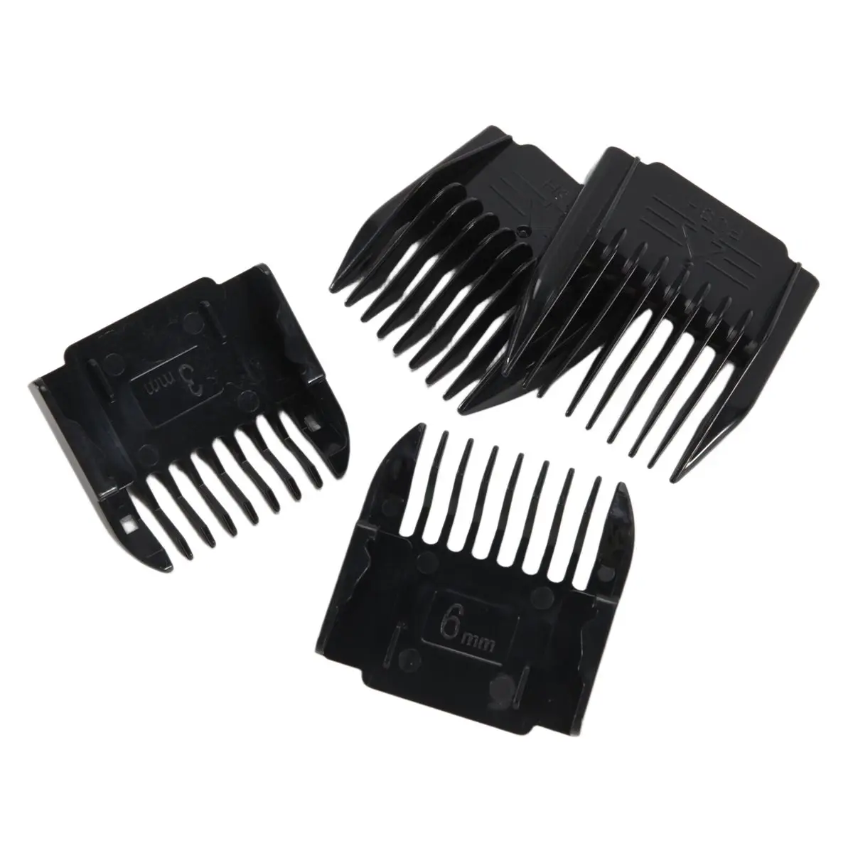ABKB Electric Clipper Accessories,4Pcs Cut Clipper Limit Comb Guide Attachment Size Barber Replacement(3mm,6mm,9mm,12mm)