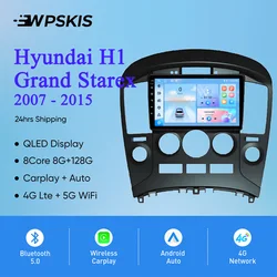 8G 128GB Android 14 Car Radio Multimedia Video Audio Player For Hyundai H1 Grand Starex 2007 - 2015 GPS Navigation HU Head Unit