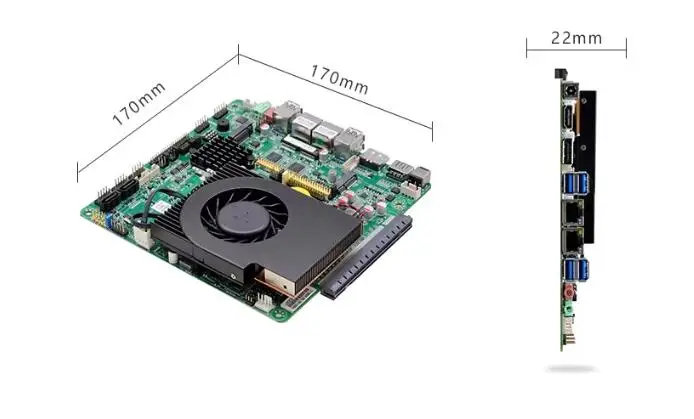 i5-8300H Mini-ITX Motherboard 8th Core Intel Coffee Lake CPU IPC SBC Embedded Mainboard with 6COM 2LAN DC12V DDR4 10USB LVDS
