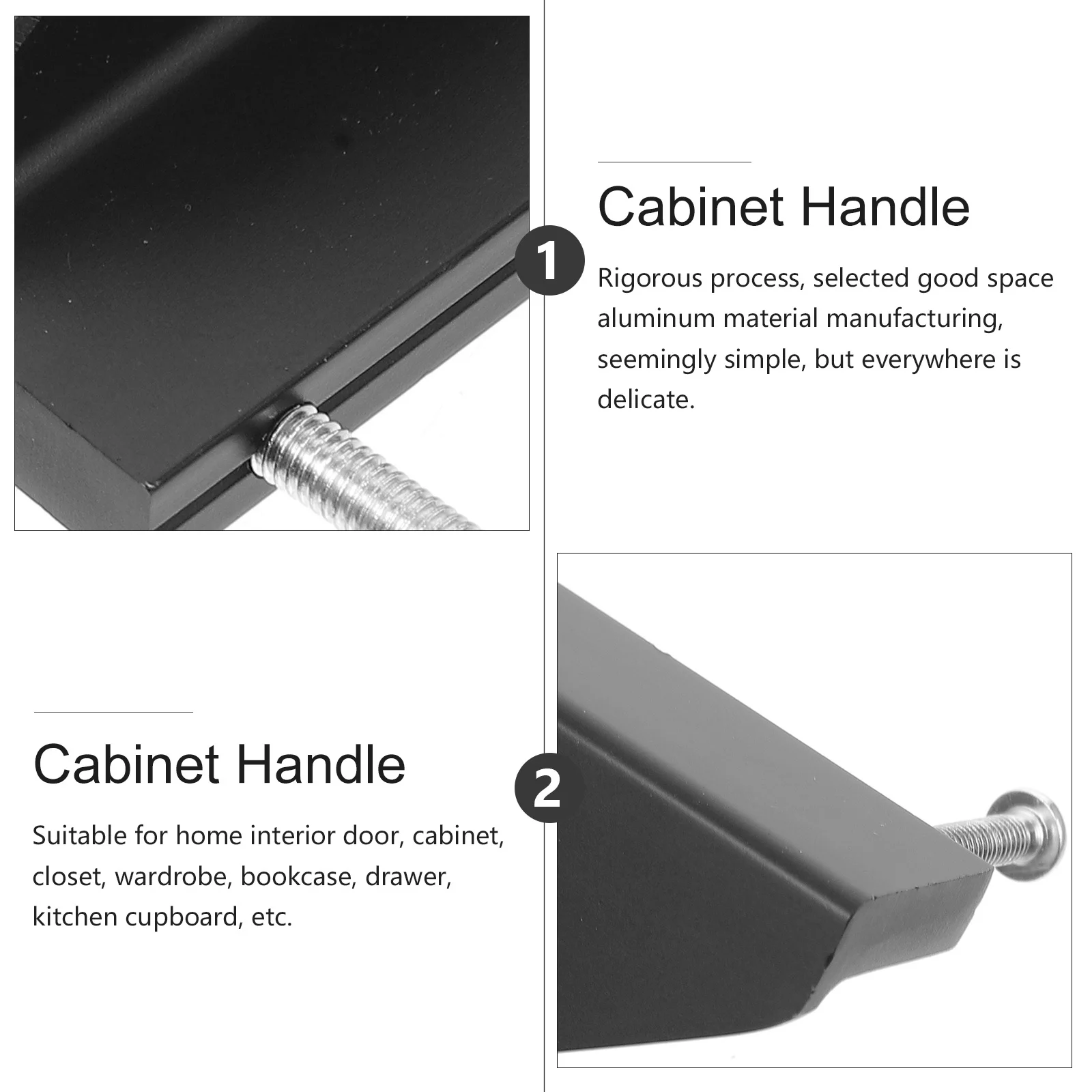 4 قطعة مقابض باب مصنوعة من مادة عالية الجودة لمقبض خزانة الفندق والمطعم المنزلي #4