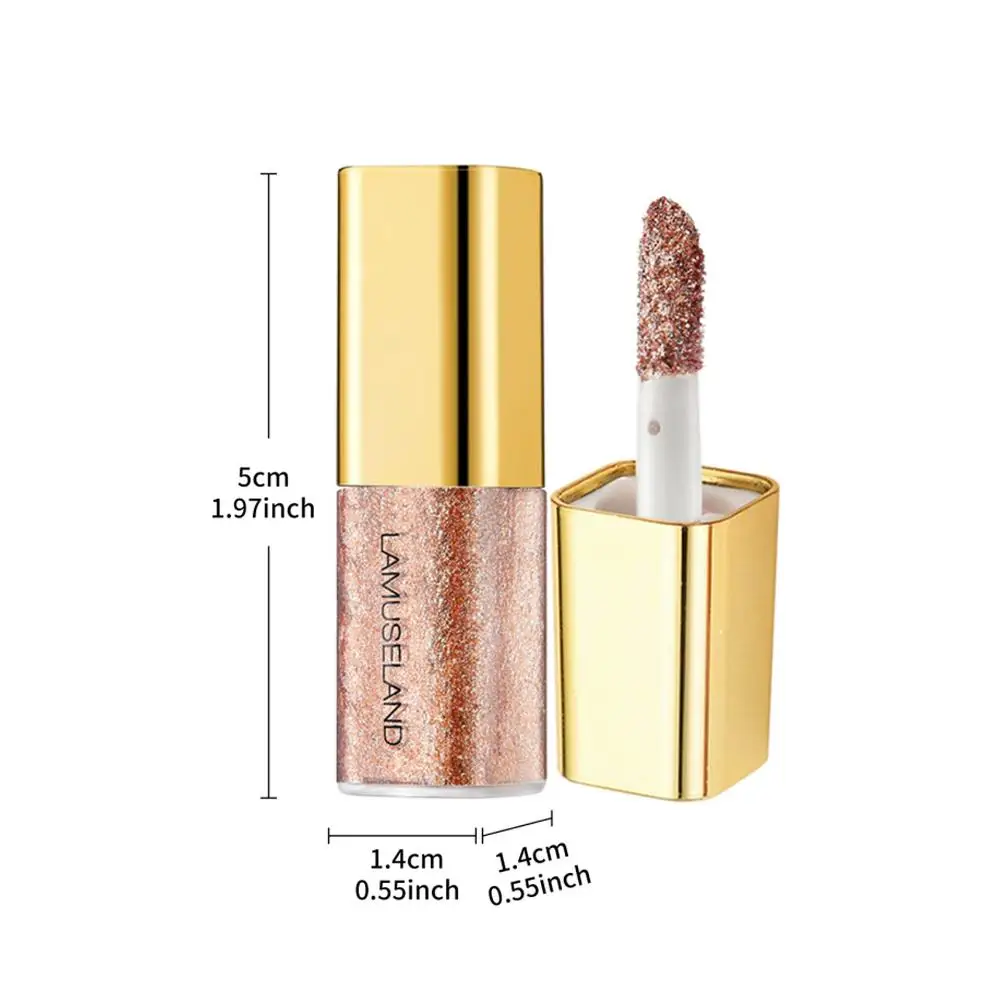 Eye Shadow Waterproof Beauty Highlighter Mini Makeup Metallic Pearl Liquid Eyeshadow Champagne Gold Shimmer Glitter Diamond