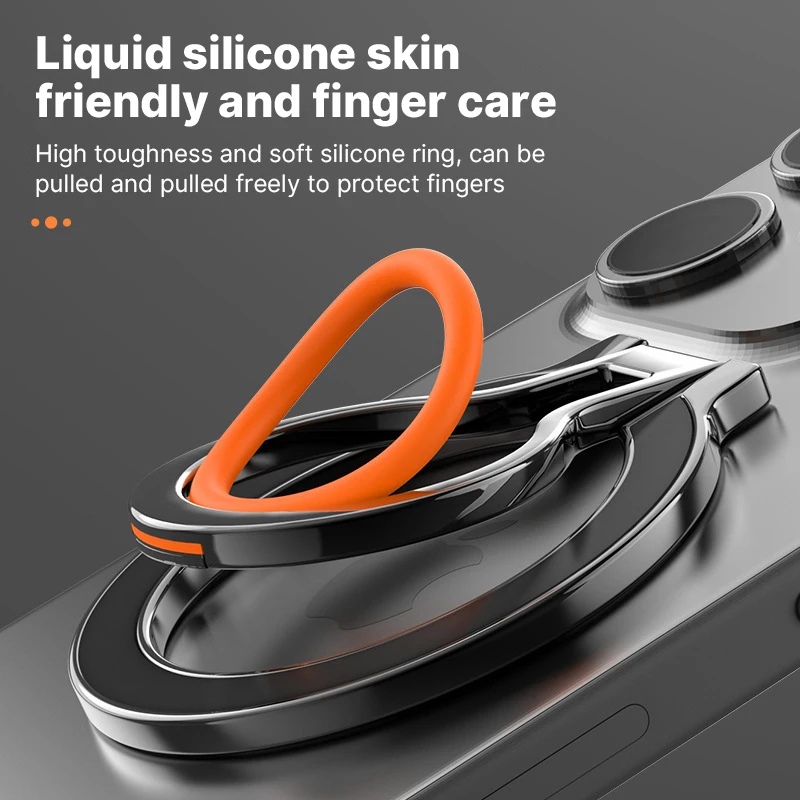 Magnetic Cell Phone Ring Holder Compatible with iPhone 15 13 14 15 Series MagSafe Removable Cell Phone Grip Kickstand