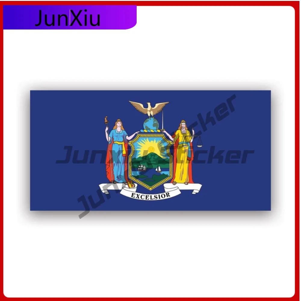

New York Flag Sticker Waterproof Outdoor Funny Window Waterproof Vinyl Decal For Door Trim Protection High Quality Decor Decor
