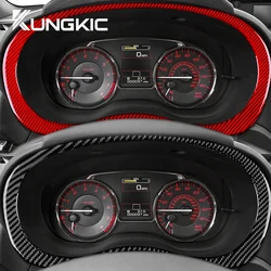 Real Soft Carbon Fiber For Subaru WRX Saloon Speedometer Dashboard Frame Cover Stickers 2015-2021 Auto Interior Trim