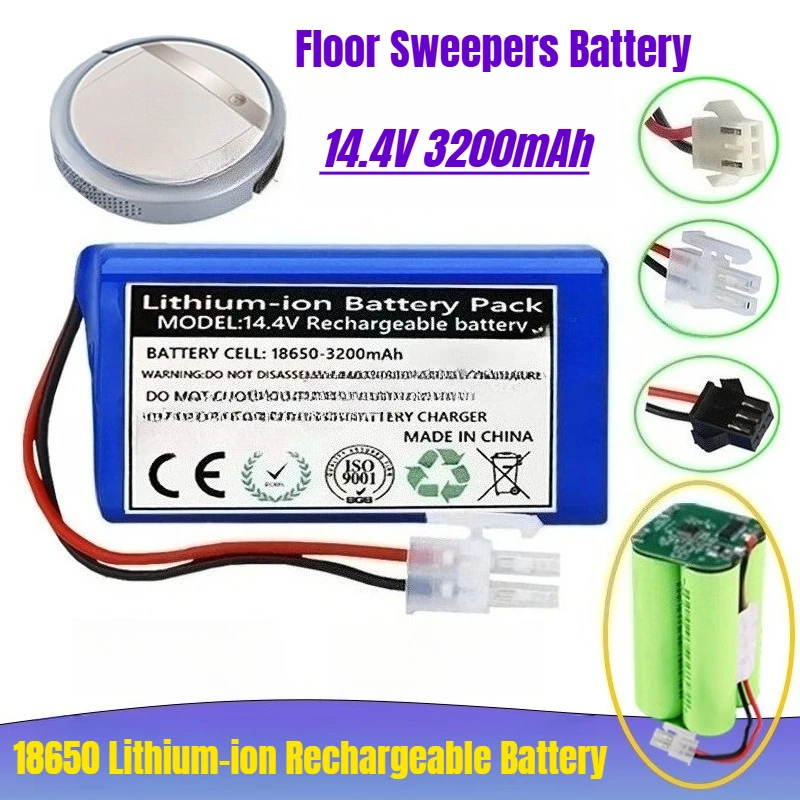

14.4V 4S1P 3200mAh Floor Sweepers 18650 Lithium-ion Rechargeable Battery