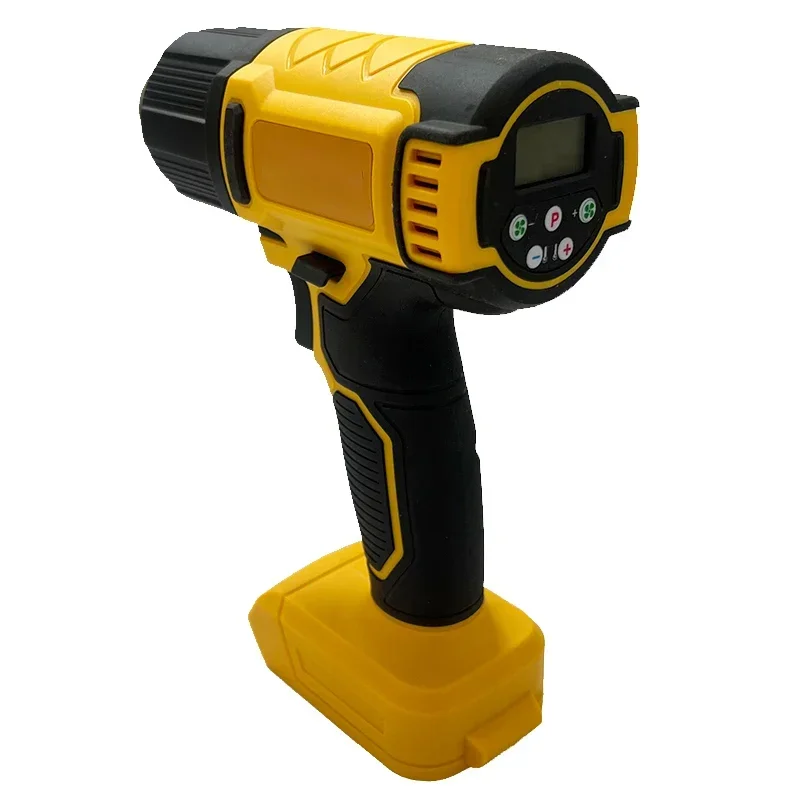 شاشة ديجيتال مسدسات الهواء الكهربائية مسدس الحرارة اللاسلكي مع 3 فوهات الصناعية يتقلص التفاف مسدس هواء ساخن صالح بطارية ديوالت 18 فولت #5