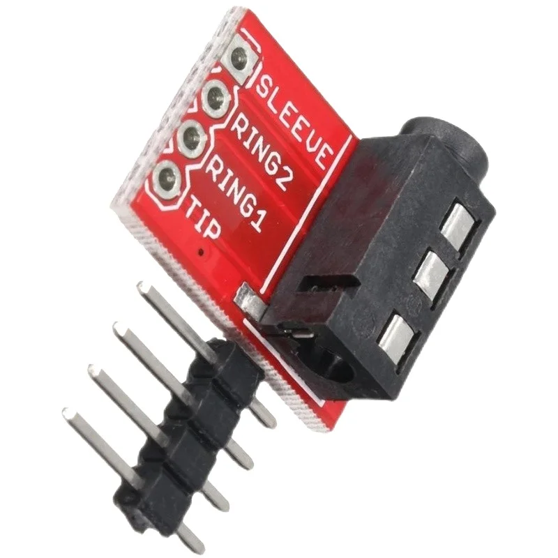 TRRS 3.5mm MP3 Stereo Plastic And Metal Headset Audio Socket Breakout Board Extension Connector Module Plug Jack