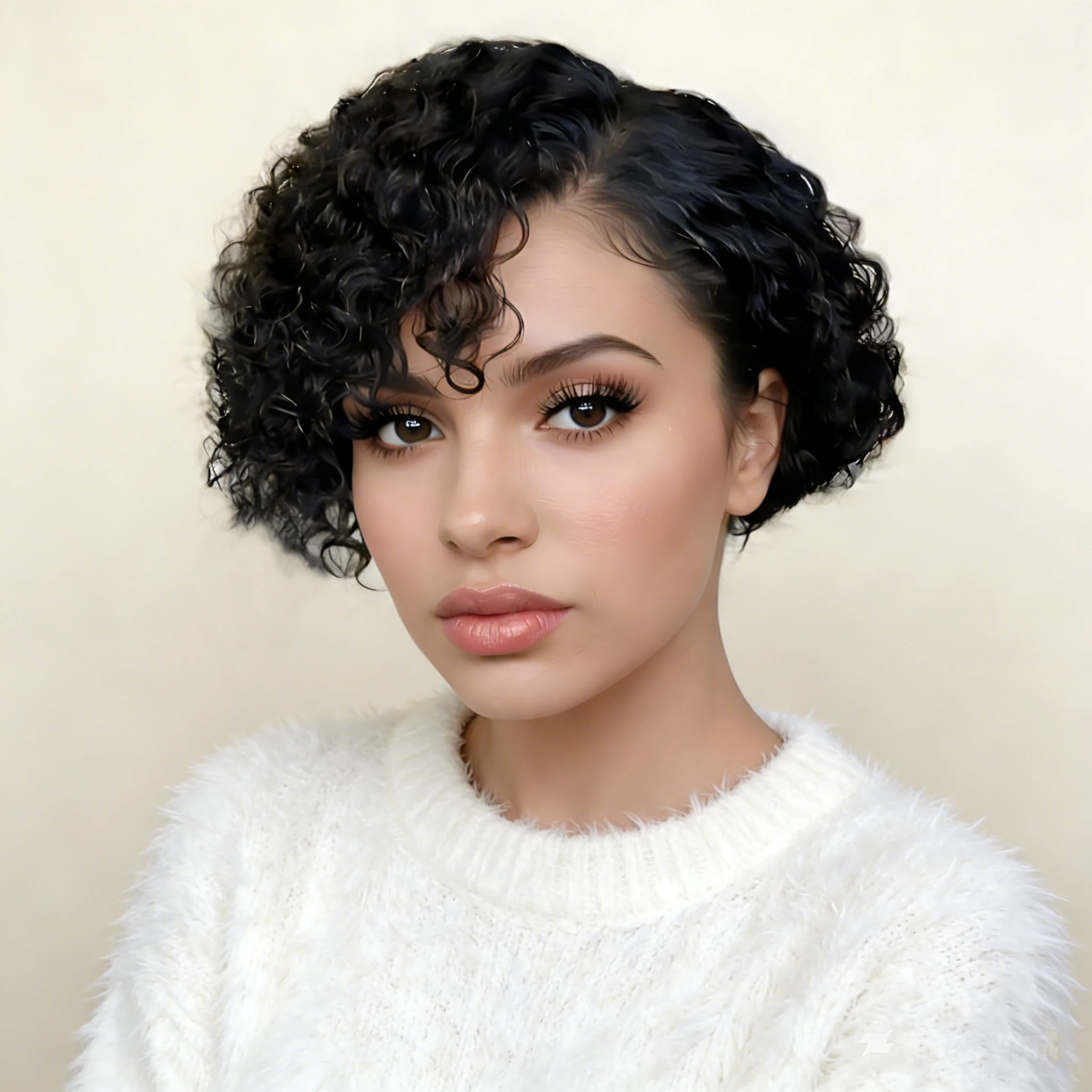 

pixie cut human hair wigs 150% densiity 6inch natural black color for women short curly 13x1 T part transparent lace