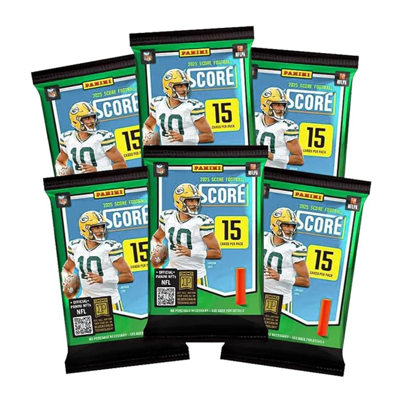 2025–26 Panini Score NFL Football Blaster Box بطاقات التداول الرسمية تتضمن بطاقات Rookie المتوازية والإدخالات المختومة