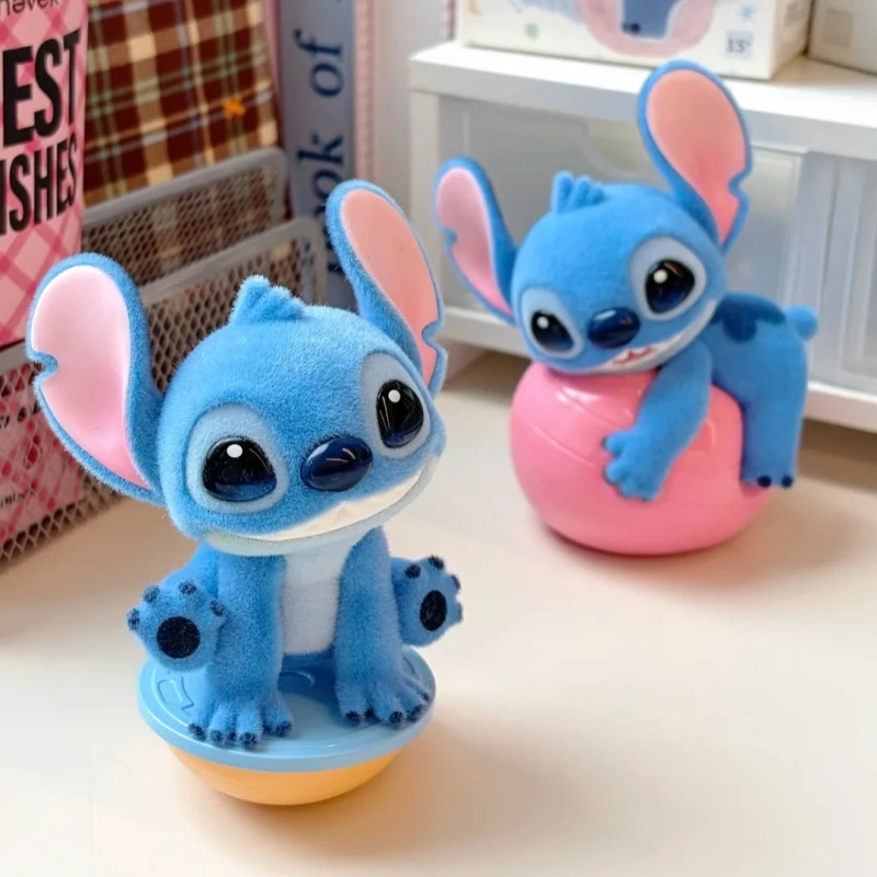 

Новая оригинальная серия Disney Stitch Energy Yoga, флокированная слепая коробка, коллекционные фигурки, настольные декоративные предметы, подарок для девочки