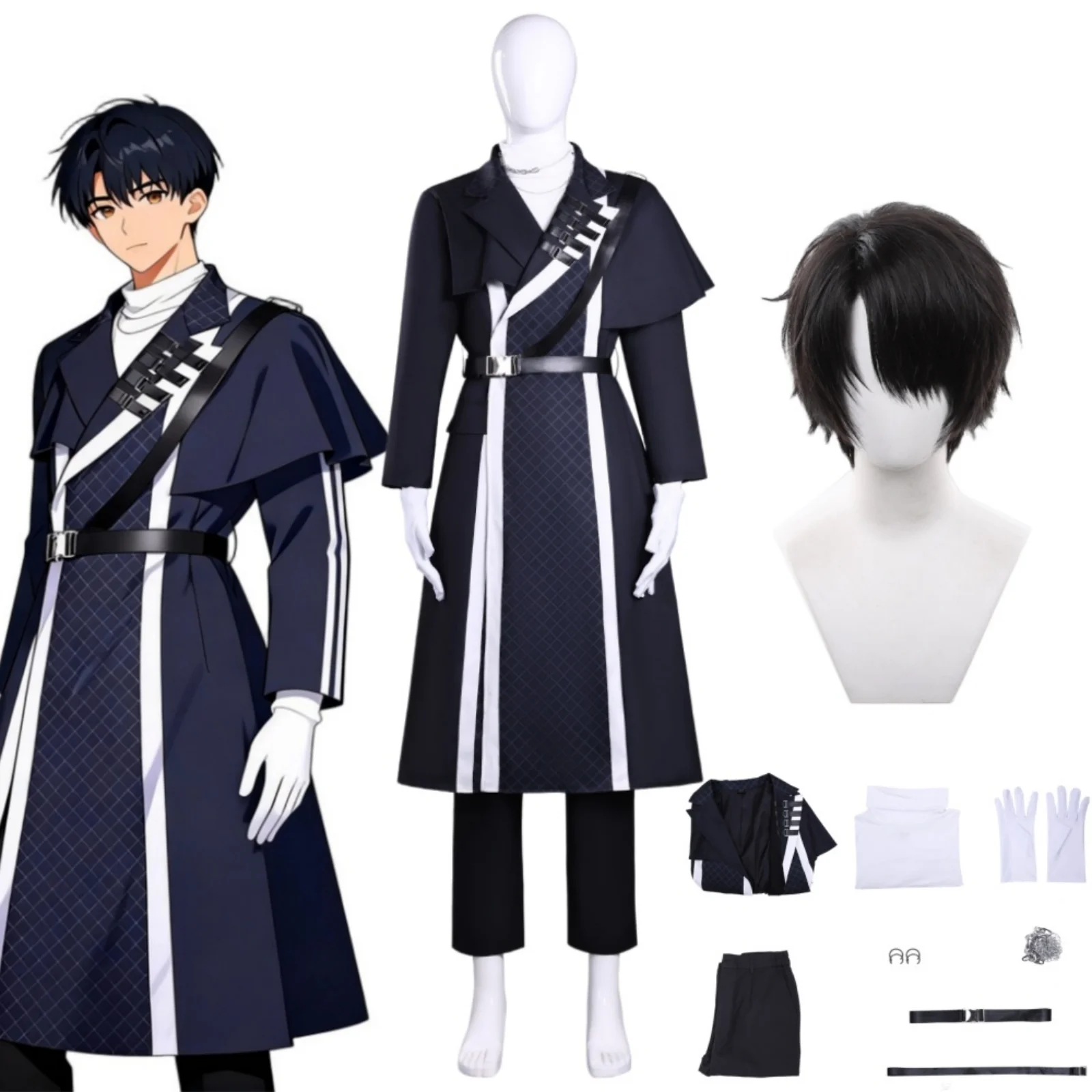 

Keito Tachibana Cosplay Costume Tamon's B-Side F/ACE Idol Group Stage Performance Outfit Full Set Anime Convention Halloween