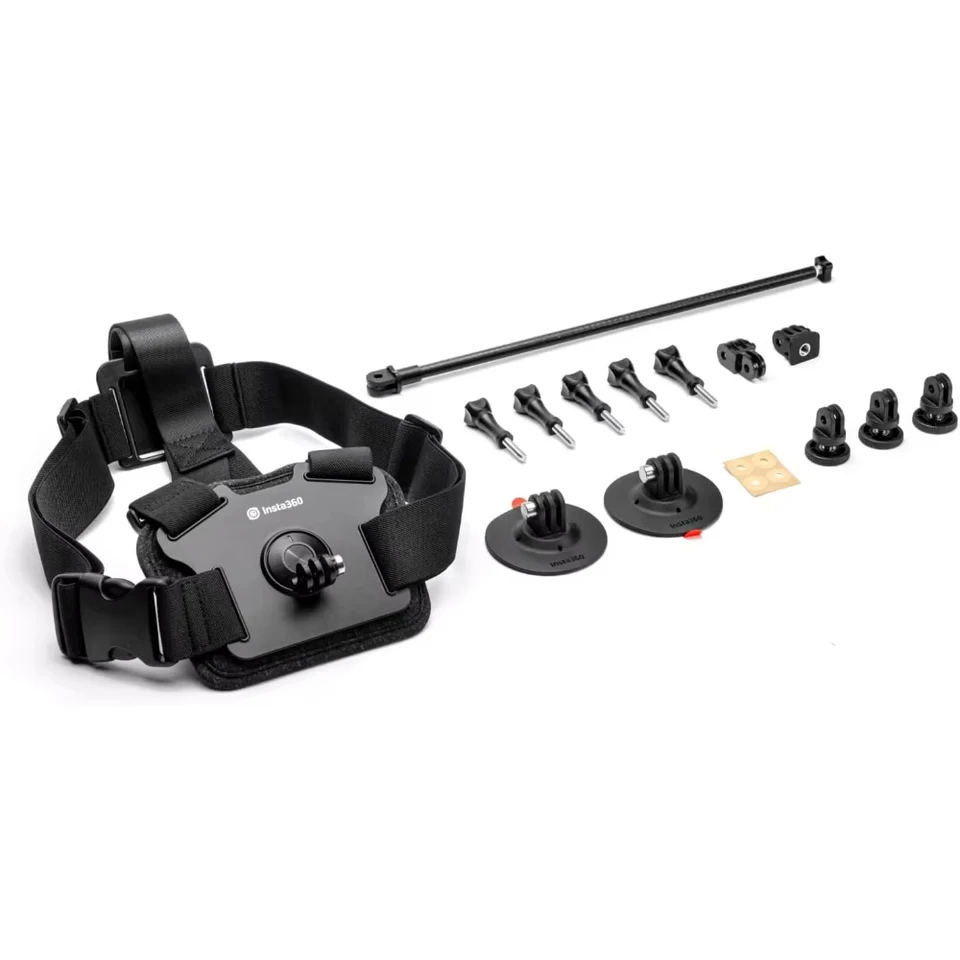 

Insta360 Snow Bundle Mount With Chest Strap Adhesive Mounts Helmet Extension Rod For Ski Winter Sports For X4 X3 ONE RS
