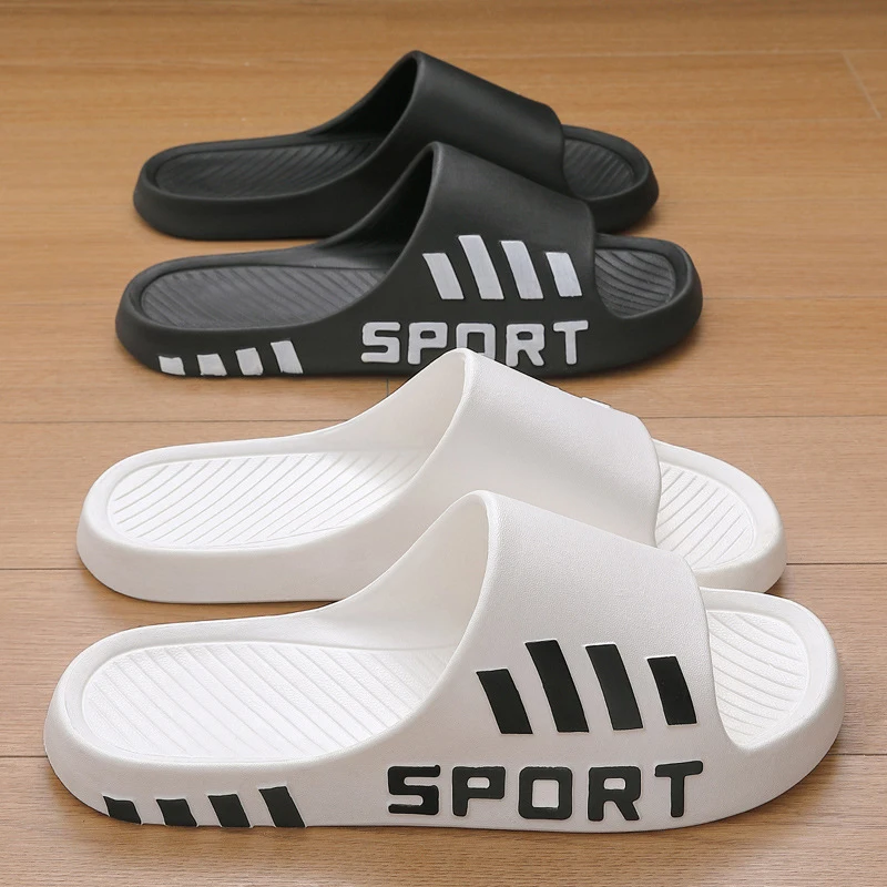 

Couple Thick Bottom Sport Slippers Women Outdoor Soft Sole Non Slip Beach Sandals Woman Plus Size Comfortable House Slippers 45