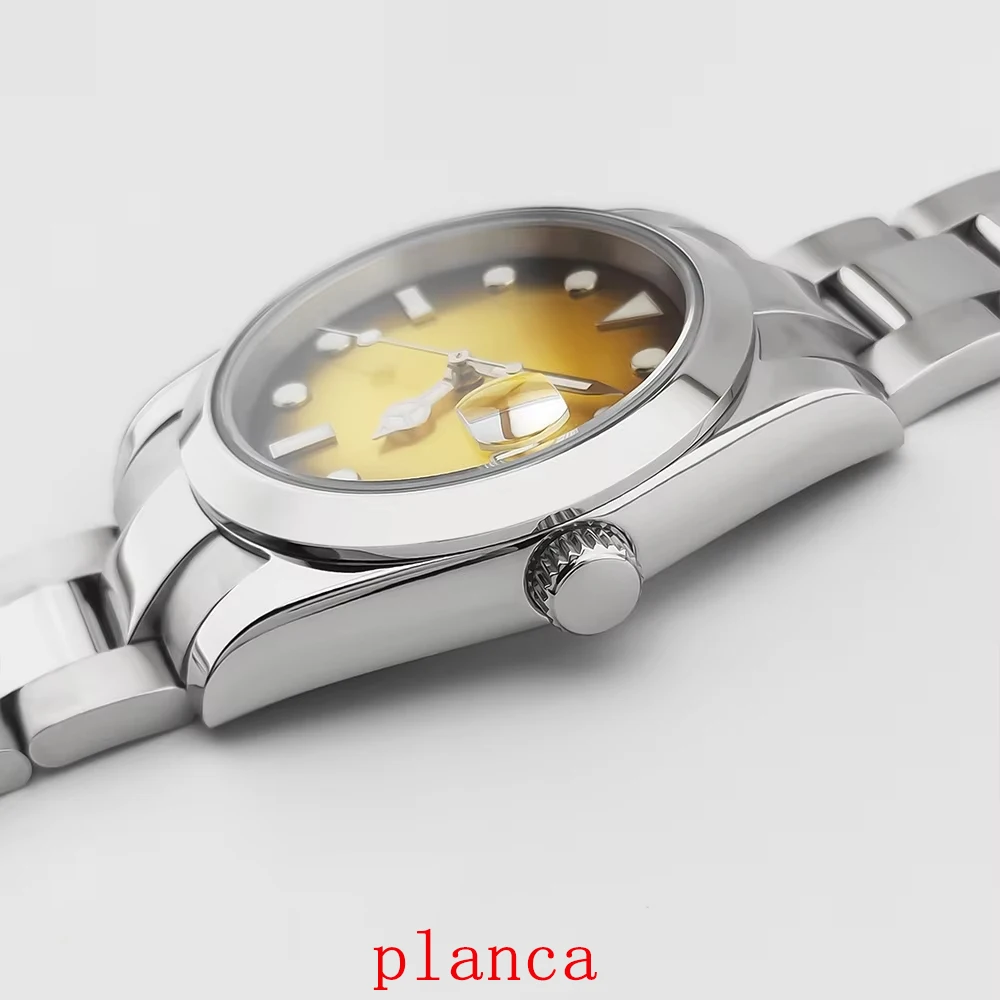 36mm/39mm Men Watch Slide Buckle Steel Strap Sapphire Glass NH35 Automatic movement Mechanical watch