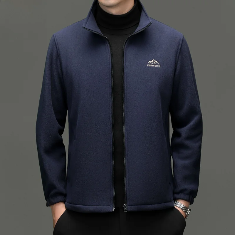 

Pierre Cardin Men's Fce Jaet Thiened Stand Collar Workwear Autumn Winter New Sle Warmth Outerwear Polyester Fiber