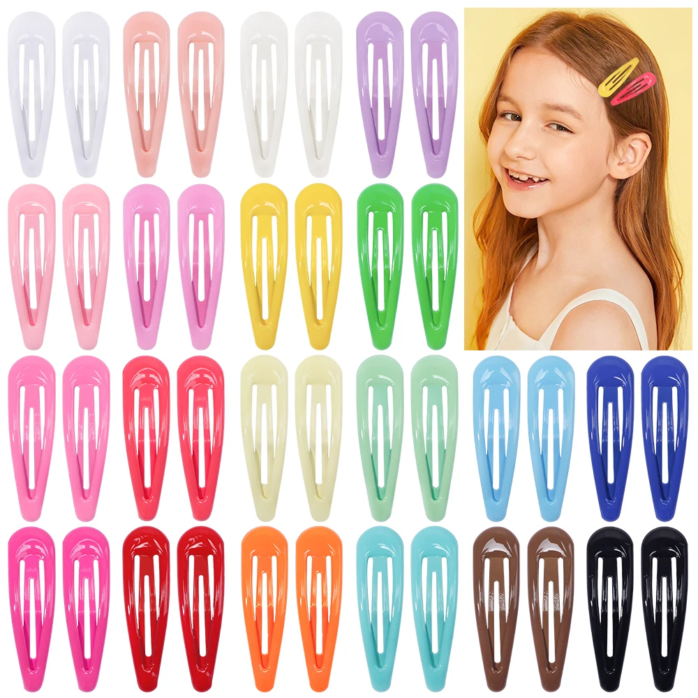 5/10/20Pcs/Lot Hair Accessories Girls Hairpin Dripping Solid Color Hair Clip Cute Princess Hairgrip New Children Headdress