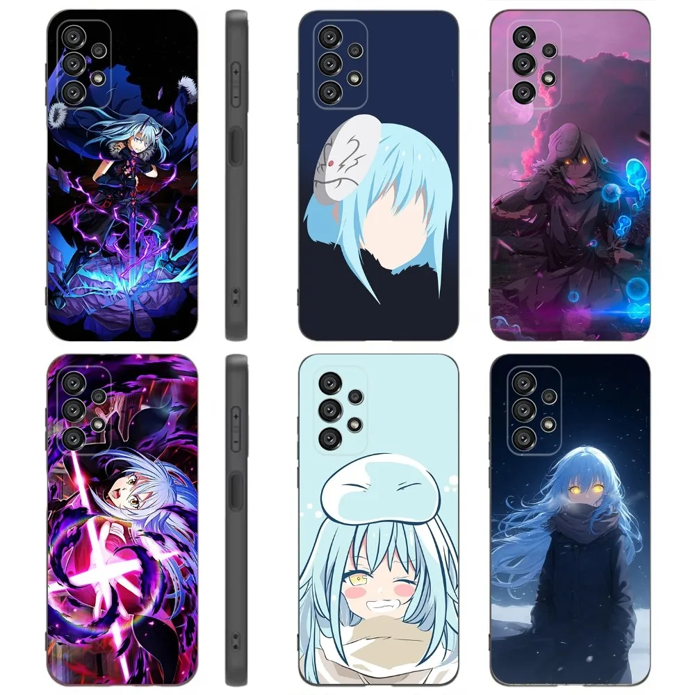 T-Tensei S-Slime Rimuru  Phone Case For Samsung Galaxy A91,A80,A73,A72 ,A71,A53A52,A32 ,A31A22,A21s,A20,Black Cover