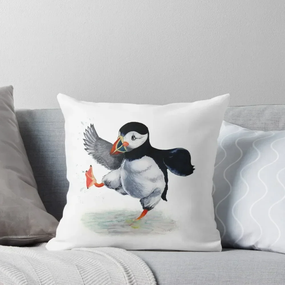 

Paddlin' Puffin Throw Pillow Sofa Covers For Living Room Pillowcases For Pillows Christmas Cushion For Home bed pillows pillow
