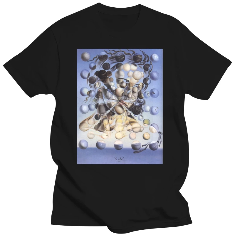 Summer Hot Sale Tee Shirt Galatea of the Spheres Dali Painting T-shirt Cotton T-shirt