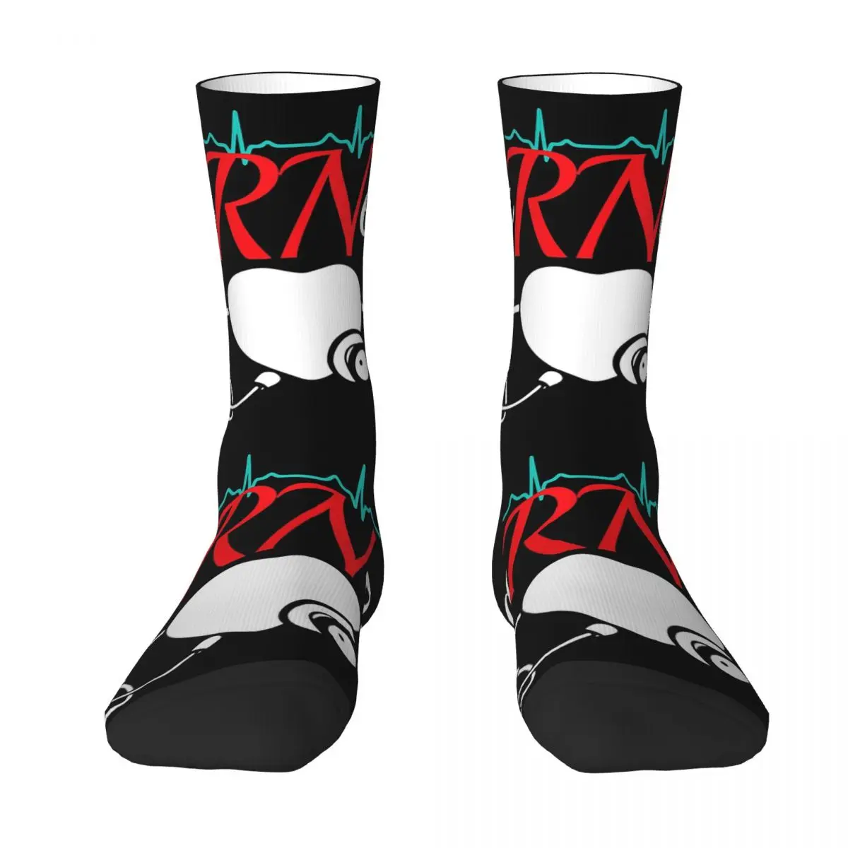 

Earned It RN Nurse Nursing Graduation Socks Harajuku High Quality Stockings All Season Long Socks for Unisex Christmas Gifts