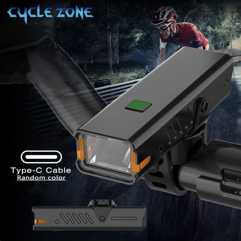 

Bicycle Headlight MTB Road Bike Fog Light Type-C Charging Front Light Side Display Warning Lamps for Night Cycling Accessories