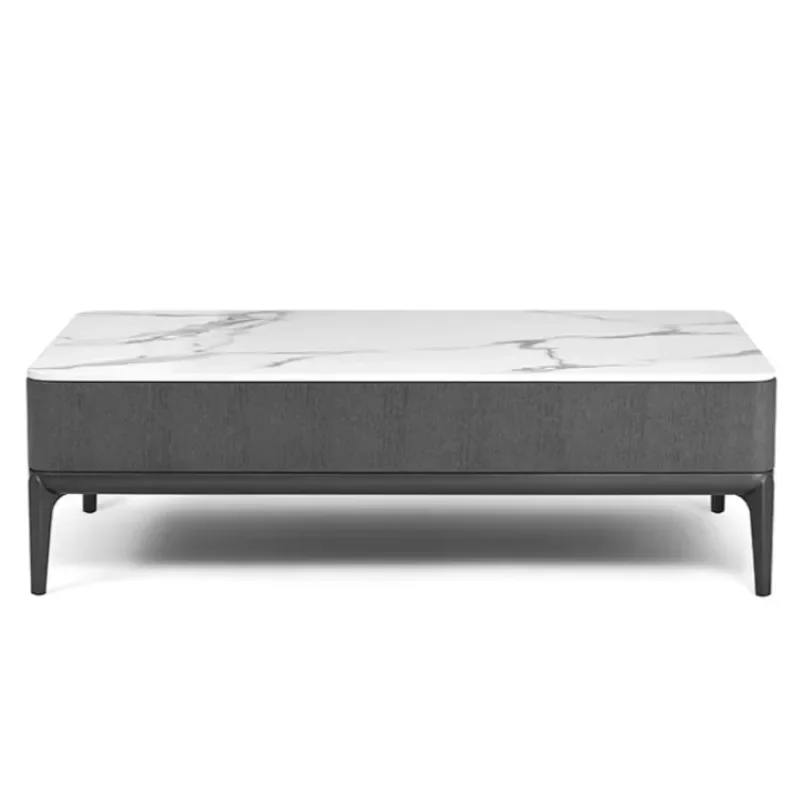 

JC Coffee Table Solid Wood Rock Slab Square Erica Coffee Table Coffee Modern Simple With Drawers Storage Meeting