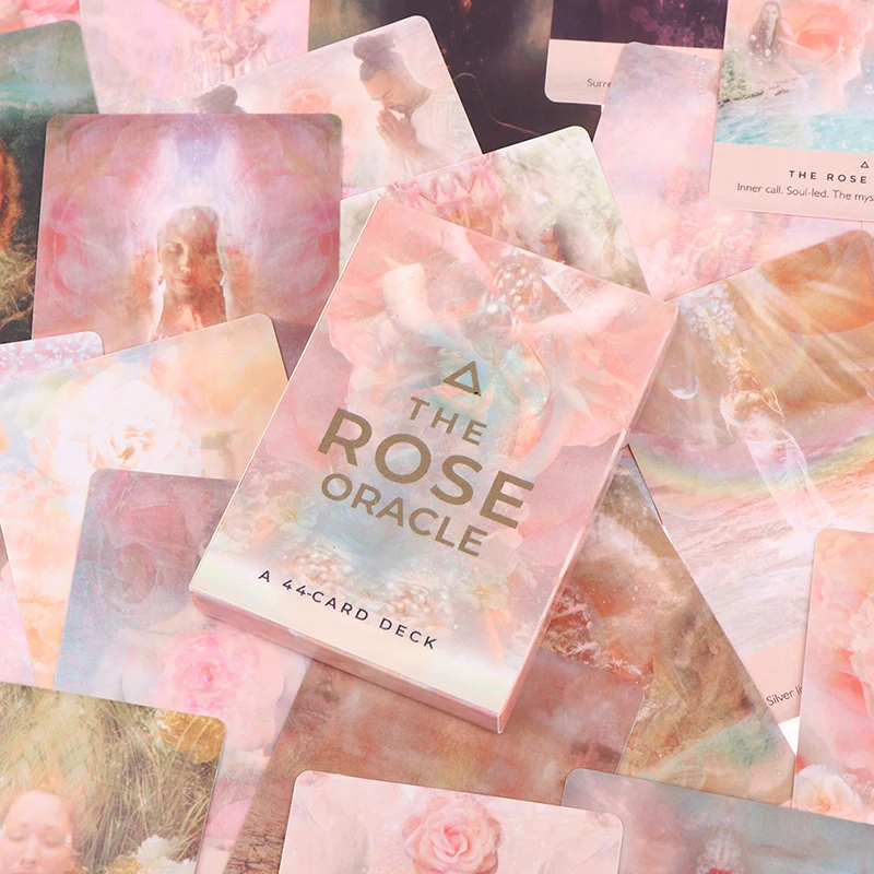 The Rose Oracle บัตร Tarot คำทำนาย Divination Deck ครอบครัว Party Board เกม Fate Card Fortune Telling เกม