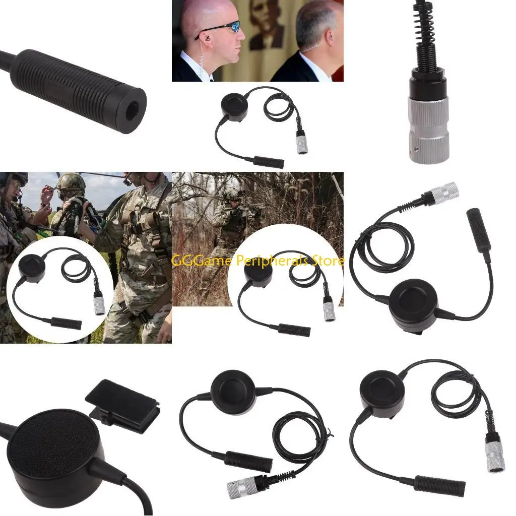 U55B 6-pin PTT محول النظام لموصل 6-Pin للراديو العسكري AN/PRC152 PRC148